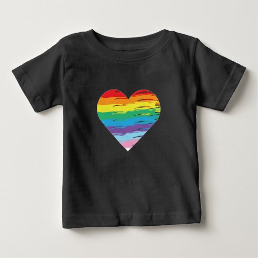 HART LGBTQIA Regenboog Vlag, Gay Pride T-shirt (Voorkant)