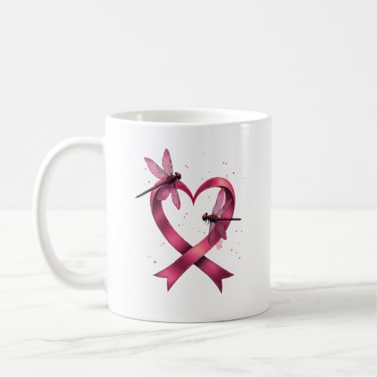 Hart Libellen Mannen Vrouwen Kind Koffiemok (Links)