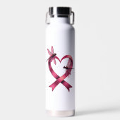 Hart Libellen Mannen Vrouwen Kind Waterfles (Voorkant)