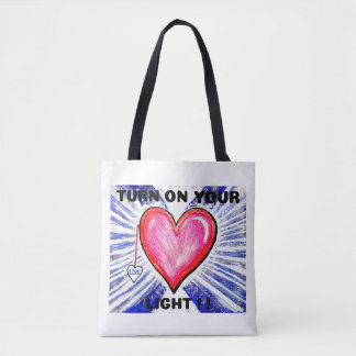 Hart licht Canvas tas