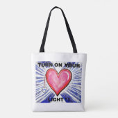 Hart licht Canvas tas (Achterkant)