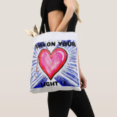Hart licht Canvas tas (Dichtbij)