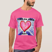 Hart licht Canvas tas T-shirt (Voorkant)