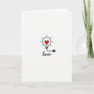 Hart Licht Liefde Kaart
