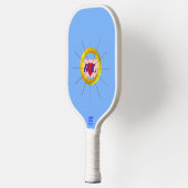 Hart Lichtblauw Moderne Pickleball Paddle (Links)
