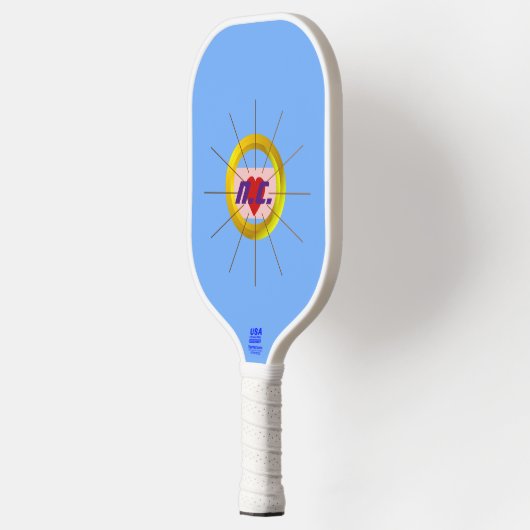 Hart Lichtblauw Moderne Pickleball Paddle (Links)