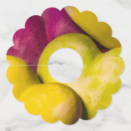 Hart, lief hart... wijnglaslabel