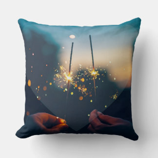 Hart Liefde Blauw Hart Kussen