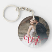 Hart Liefde Foto Sleutelhanger (Voorkant)