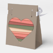 Hart Liefde Gestreept Valentijnsdag Bedankdoosjes (Achterkant)