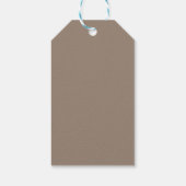 Hart Liefde Gestreept Valentijnsdag Cadeaulabel (Achterkant)