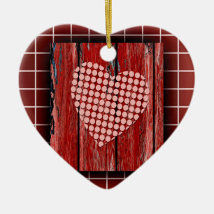 hart liefde harten op maat verjaardagen keramisch ornament