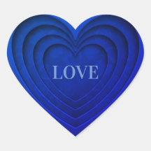 Hart "Liefde" Helder Blauw