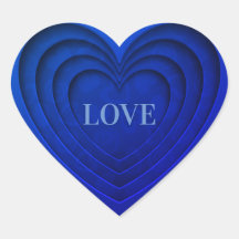 Hart "Liefde" Helder Blauw