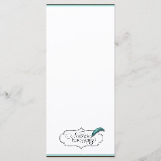 Hart Liefde Knoop Western Bruiloft Menu (Achterkant)