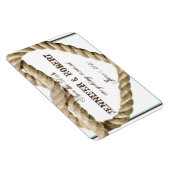 Hart Liefde Knoop Western Bruiloft Save the Date Magneet (Rechterzijde)