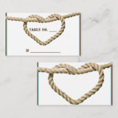 Hart Liefde Knoop Western Trouwplaats Kaarten Plaatskaartje (Voorkant / Achterkant)