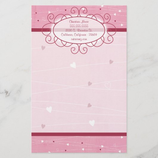 Hart & Liefde Letterhoofd Stationery Briefpapier (Voorkant)