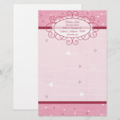 Hart & Liefde Letterhoofd Stationery Briefpapier (Voorkant / Achterkant)