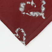 hart, liefde, metaal, metaal, valentijn, romantisc fleece deken (Hoek)