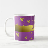 hart, liefde, metaal, metaal, valentijn, romantisc koffiemok (Links)