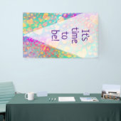Hart Liefde Patroon Pastel Design Spandoek (Beurs)