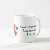 💘 Hart Liefde Quote Ontwerp Voor Romantisch Cadea Koffiemok (Voorkant rechts)