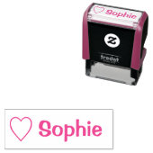 Hart Liefde Sophie (naam) Zelfinktende Stempel (In situ)