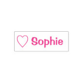 Hart Liefde Sophie (naam) Zelfinktende Stempel (Design)