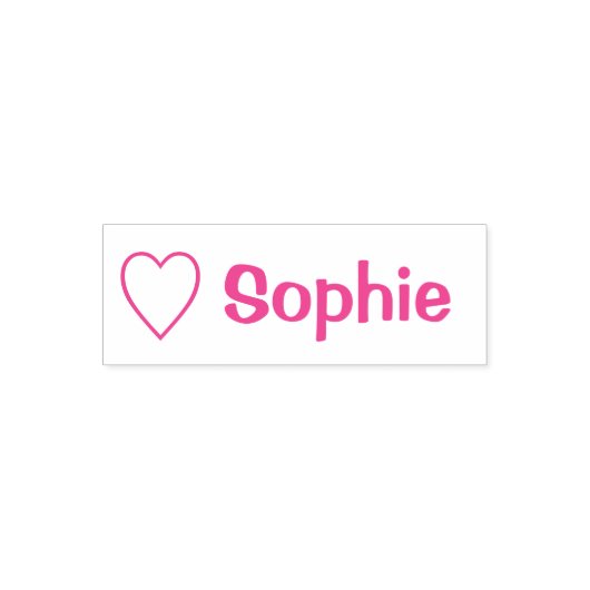 Hart Liefde Sophie (naam) Zelfinktende Stempel (Design)