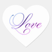hart Liefde stickers (Voorkant)