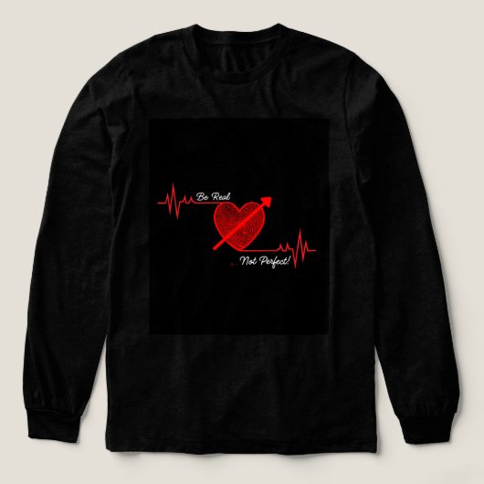 Hart Liefde T-Shirt – Romantisch Grafisch T-Shirt (Voorkant)