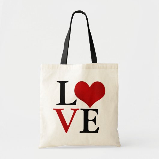 Hart, Liefde Tote Bag (Voorkant)