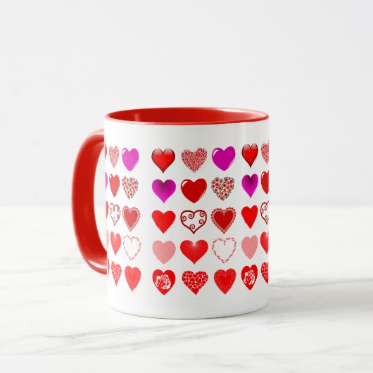 Hart Liefde Valentijn Mok (Voorkant links)