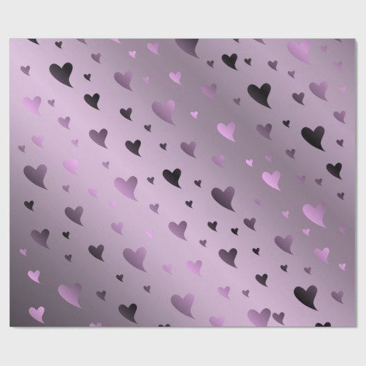 hart, liefde, valentijn, vorm, symbool, romantisch cadeaupapier (Vlak)