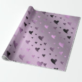 hart, liefde, valentijn, vorm, symbool, romantisch cadeaupapier (Uitgerold)