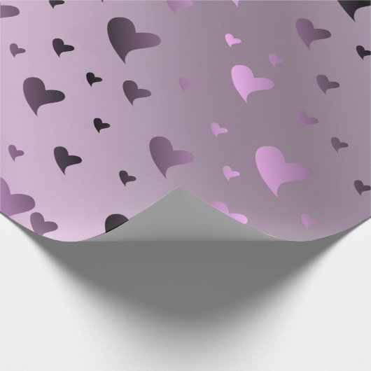 hart, liefde, valentijn, vorm, symbool, romantisch cadeaupapier (Hoek)