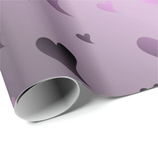 hart, liefde, valentijn, vorm, symbool, romantisch cadeaupapier (Rol Hoek)