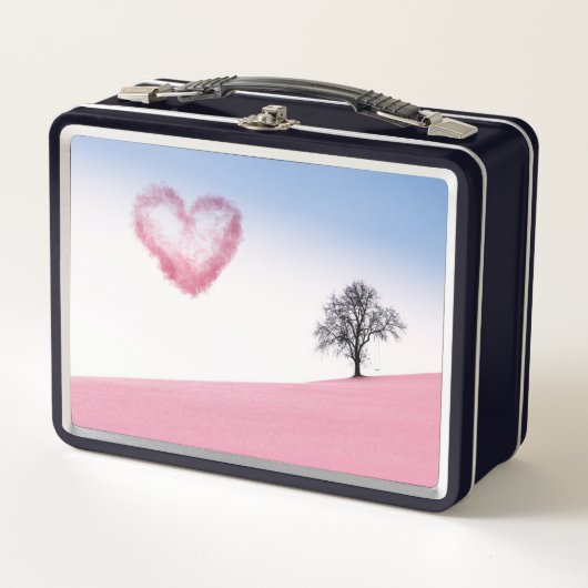 Hart Liefde Valentijnsdag Achtergrond Boom hemel (Voorkant)