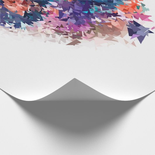 Hart, liefde, veelhoekig cadeaupapier (Hoek)