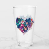 Hart, liefde, veelhoekig glas (Achterkant)