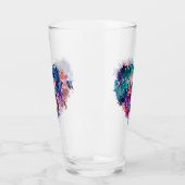 Hart, liefde, veelhoekig glas (Links)