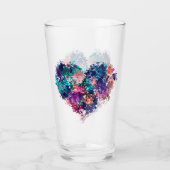 Hart, liefde, veelhoekig glas (Voorkant)