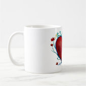 Hart Liefde Wit 11 oz Classic Mok (Links)