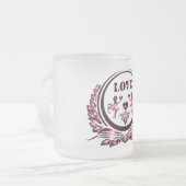 Hart Liefhebber Glas Mok (Voorkant links)