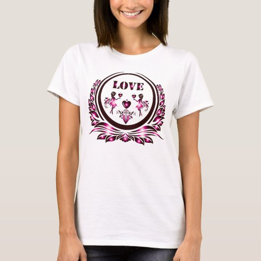 Hart Liefhebber Vrouwen Shirt (Voorkant)