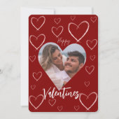 Hart Lijst Happy Valentijnsdag Cadeau Kaart (Voorkant)