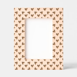 Hart lijst rand gegraveerde lijstjes