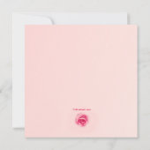 Hart Lijst van Rozen Uitnodiging (Achterkant)