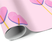 Hart Lillipop Roze Cadeau Cadeaupapier (Rol Hoek)